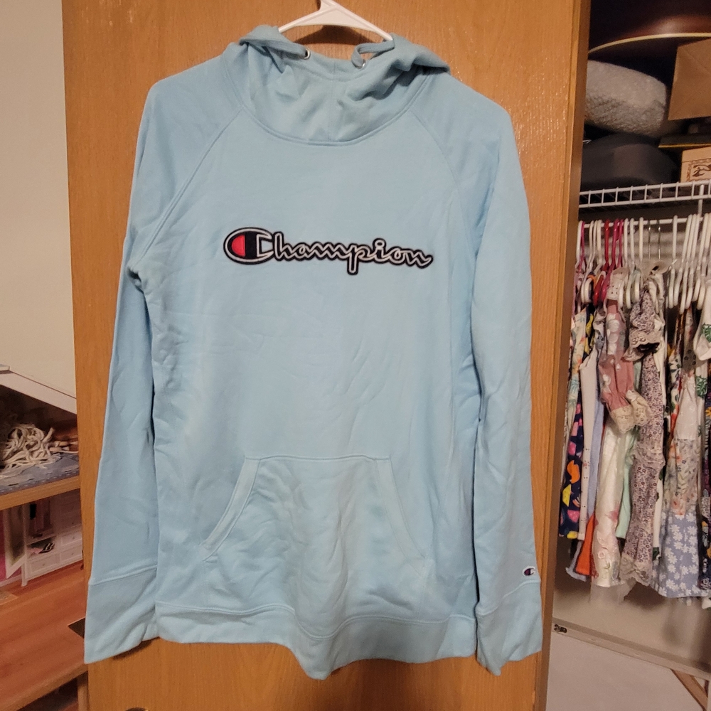 Champion Sky Blue Pullover Hoodie